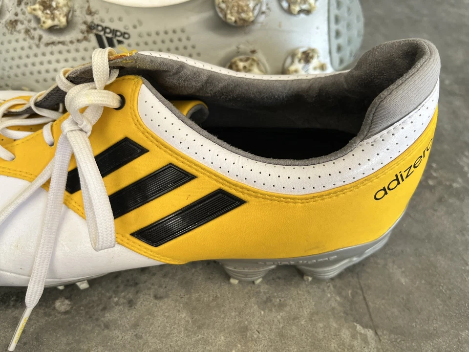 Zapatos de golf Adidas Adizero Sprint Frame Sprintweb para hombre talla 13 amarillo blanco Foto 2 de 4