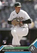 🟦 MASON MILLER Rookie MLB Debut 2023 Topps Now #152 BLUE 33/49 Athletics RC
