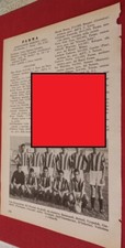 PARMA PALERMO SQUADRE foglio/pagina tratto da almanacco calcio Rizzoli 1958