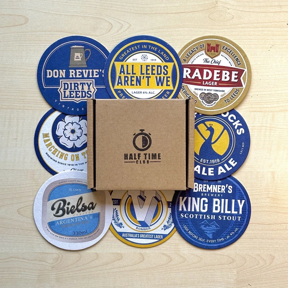 Leeds United Football Beer Mat Coasters - The Perfect Gift Or Present (8-pack) - Image 2 of 4