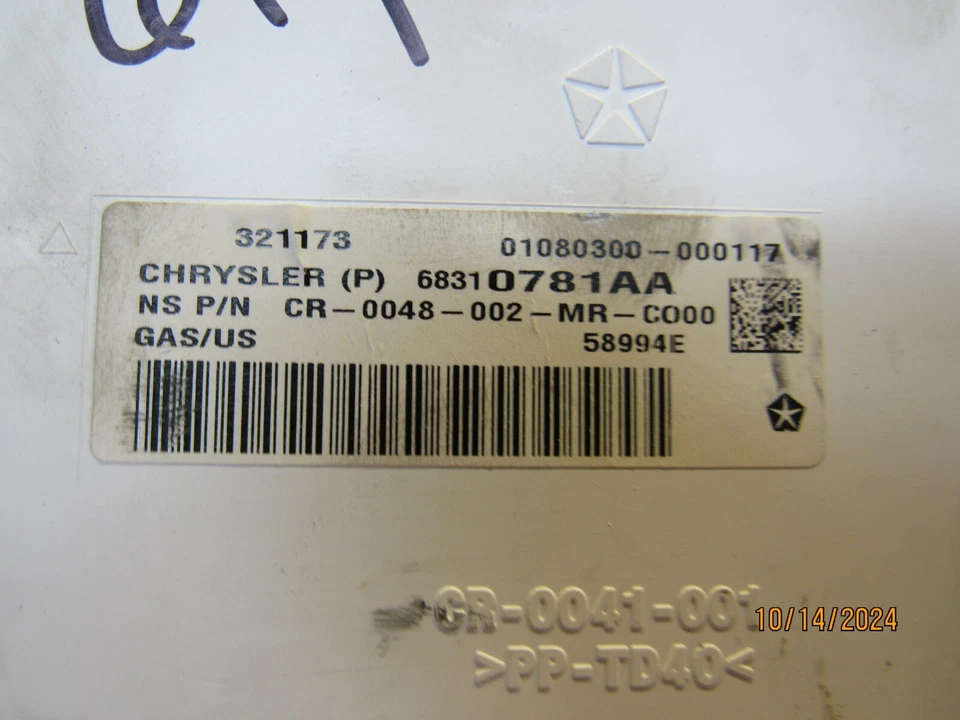 Dodge Journey 2018 cabezal de instrumento velocímetro calibre panel fabricante de equipos originales 16.785 millas Foto 3 de 4