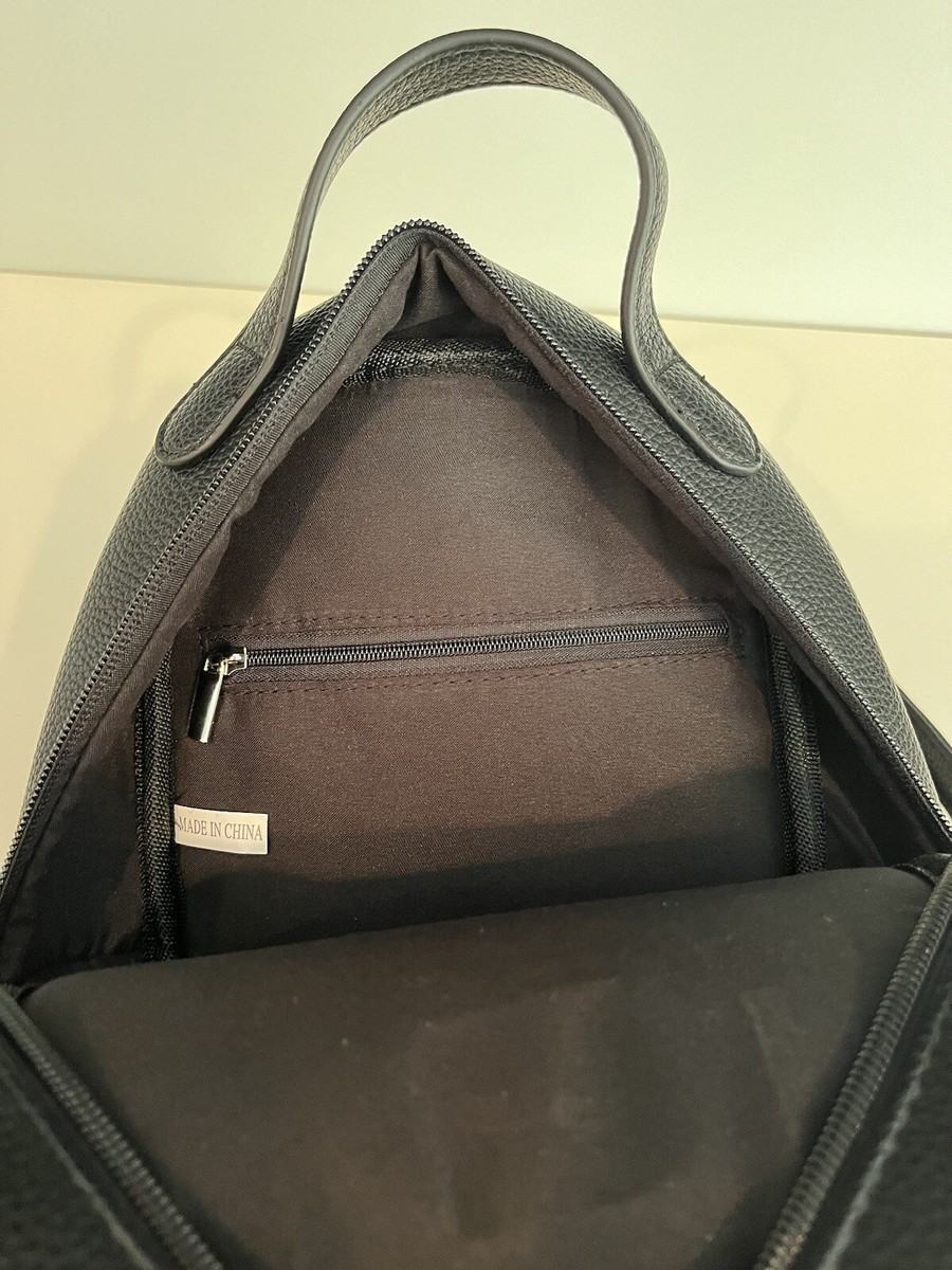 Jessica Moore 9” Backpack purse
Black pebbled faux leather new dust cover  $80 Jessica Moore Backpack purse Black pebbled faux leather | eBay main image 4