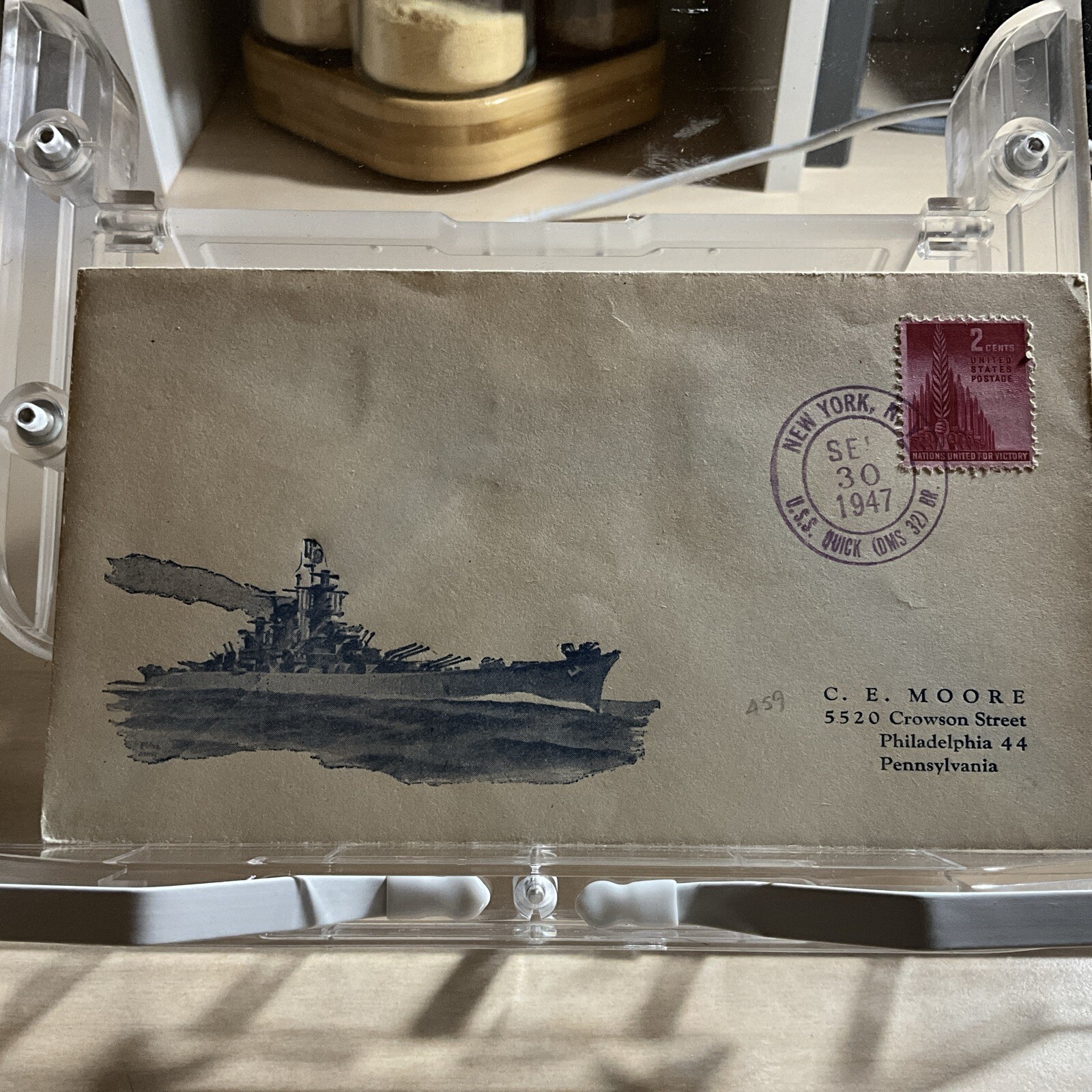 Uss Quick 1947 USS Quick DMS-32 Naval Cover | eBay