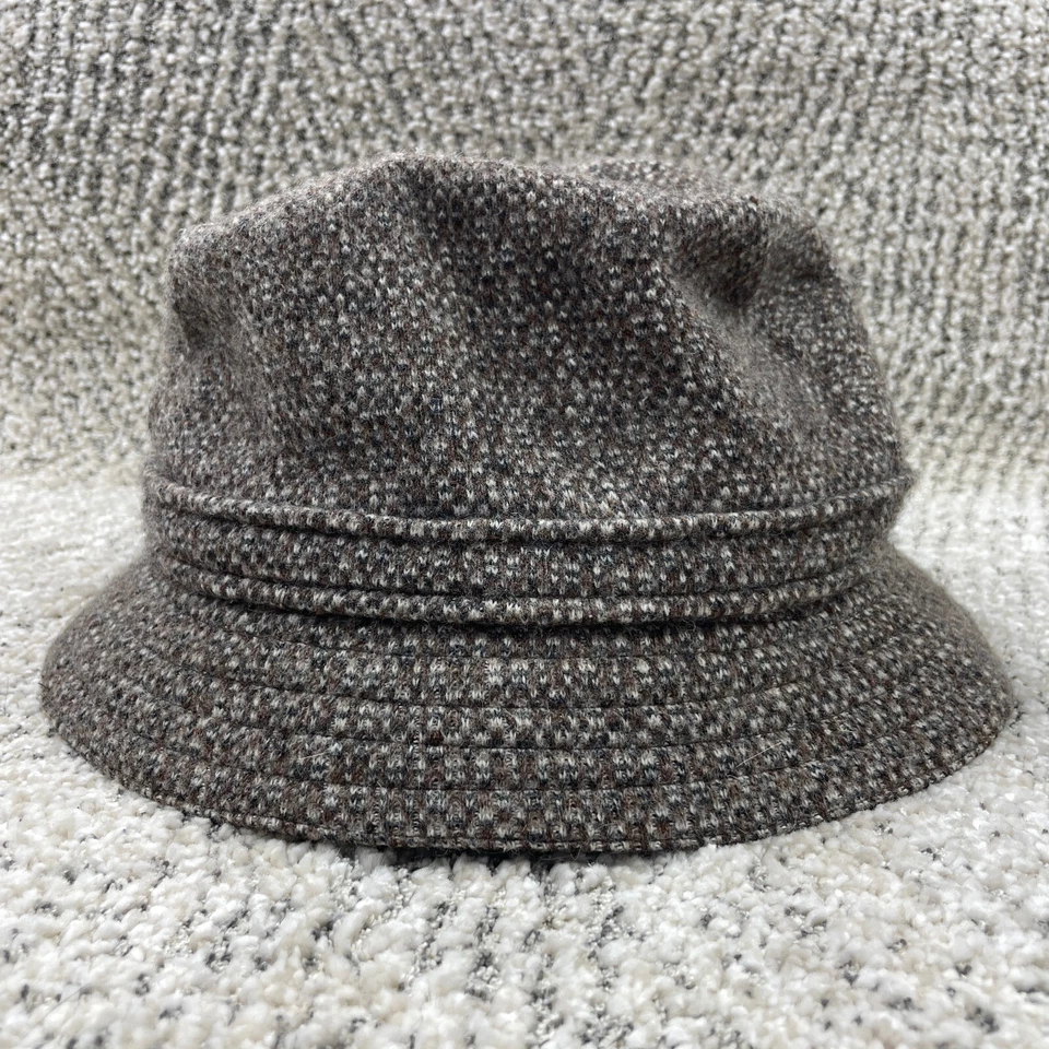 De colección Sombrero Kangol Cubo Lana Tweed Banda Elástica Hecho en Gran Bretaña Abuelo Foto 4 de 4