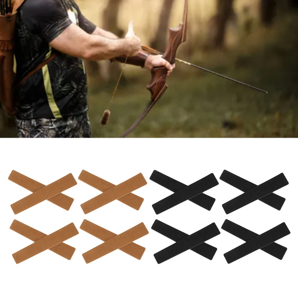 8PCS Archery Sticker Pad PU Fur Anti Slip Bow String Shock Absorbing Silenc ANA - Image 2 of 4