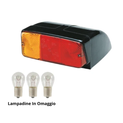 AMA IMEL Fanale Inclinato Posteriore Sinistro Trattore Agricolo Same Lampadine Omaggio