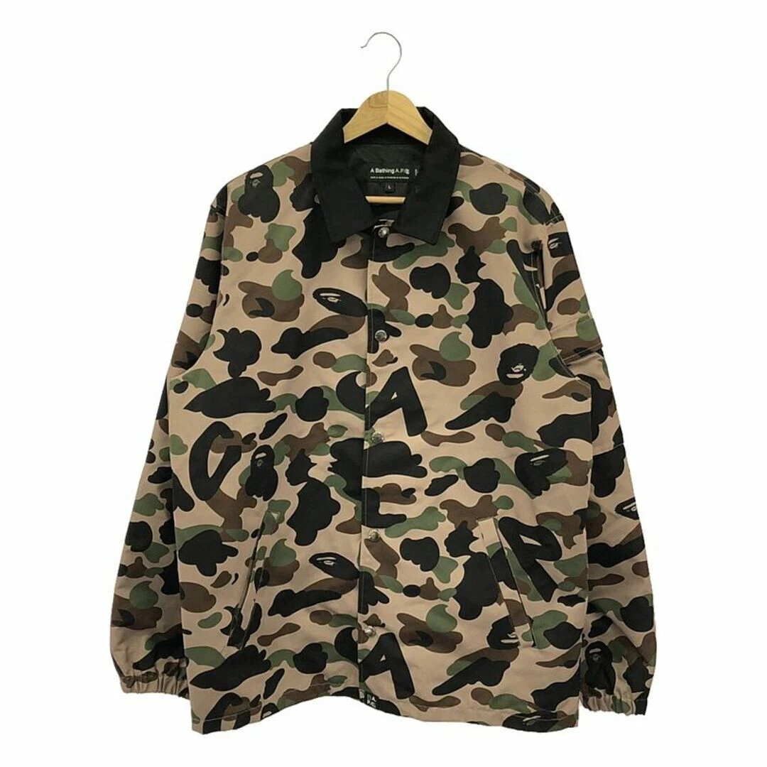 A BATHING APE (BAPE) A.P.C. APC x A BATHING APE CAMO COACH JACKET CAMOUFLAGE L MARRONE Uomo