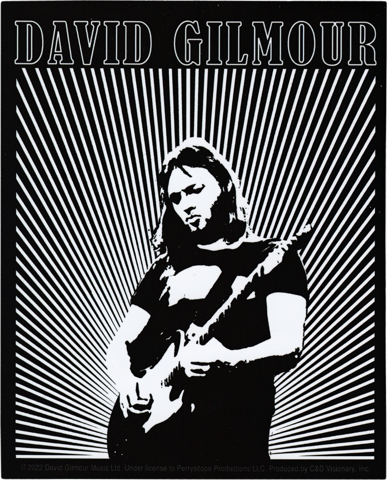 Sticker - David Gilmour Same day shipping Guitar Pink 60s 70s Rock Limited Special Price Floyd Ban Music