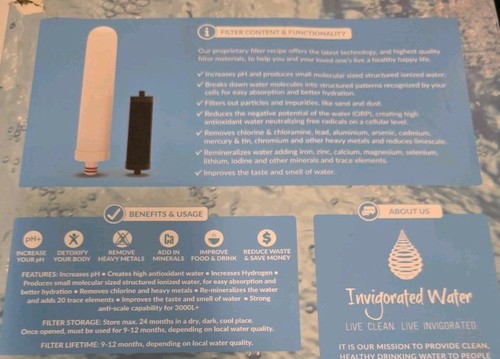 pH Regenerate Stainless Steel Alkaline Water Filter for Faucet - Picture 3 of 6