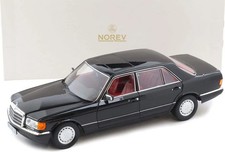 1991 Mercedes-benz 560 Sel Black In 118 Scale By Norev 1991 Mercedes-benz 560 Sel Black In 118 Scale By Norev