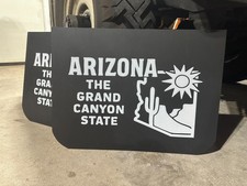 Arizona- Grand Canyon State Vintage Mud Flaps 1 - Pair 19 Wide X 14 Long