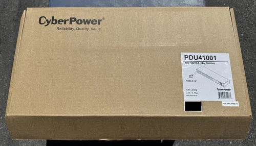 CyberPower PDU41001 8-Outlet 1U 15A Switched Metered PDU Power Distribution Unit