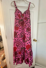 FARM Rio Snake Fruit maxi dress XL Snake Apple tropical vacation dress