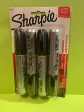 Sharpie King Size Permanent Markers Black 4/Pack 15661PP