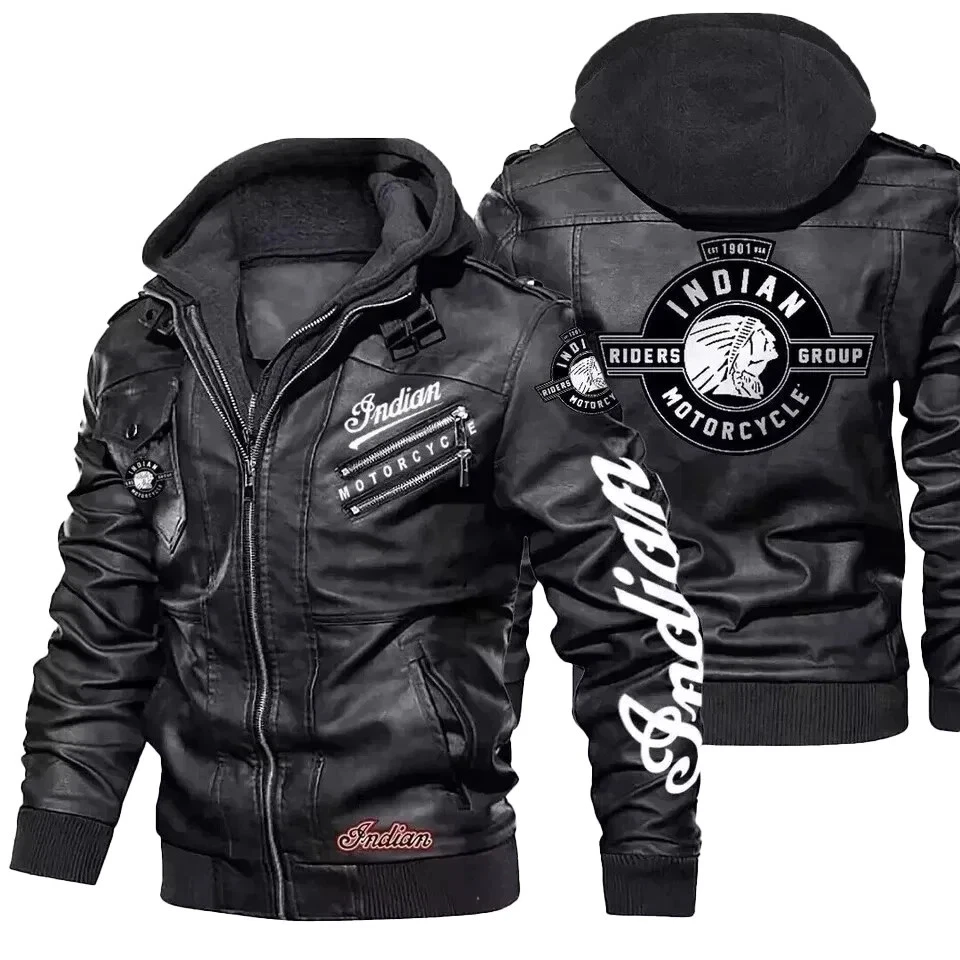 Men’s Indian Biker Motorcycle Riding Genuine Leather black Jacket