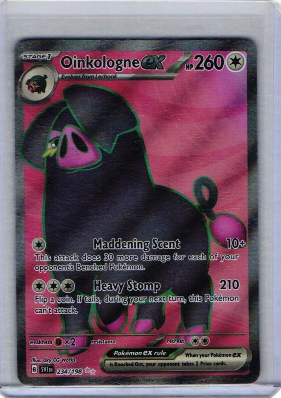 Pokemon Oinkologne ex - Ultra Rare SV01: Scarlet & Violet Base Set 234/198 NM