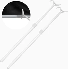 Draw Rod for Cordless Window Shades & Blinds - Roller, Zebra, Cellular Shades - 