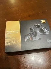 Three Channels Full UHD 4K 170 Degrees Wide Angle Loop Recording Dash Cam