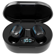 Wireless Earbuds, Bluetooth 5.3 Headphones HiFi Deep Bass One size, Black
