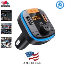 Bluetooth FM Transmitter for Car - Bluetooth 5.0 Adapter PD20W QC3.0 Cigarett...