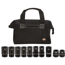 1 inch Drive Socket Set Wheel Service 10 piece with Tool Bag Steelman 61211