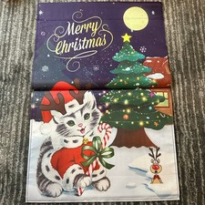 Garden Flag Cat Merry Christmas Poly Double Sided Cat Lady Gift Holiday New
