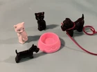 Vintage Barbie or Clone Pet Scotty Dog w/More Pets & Accessories