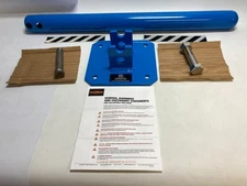 TrafficGuard Hinged Round Post (HRP) Collapsible Bollard, Blue 30", 4" Folded