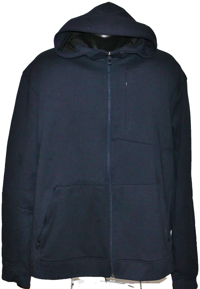 BONITA Chaqueta Lululemon City Sudadera con Capucha Cremallera Térmica Jaspeada Azul Marino Desenfocada 2XL Foto 2 de 4