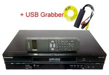 Videoregistratore Panasonic NV-HV60, 6 testine, PAL VCR, S-VHS - SQPB + USB Grabber