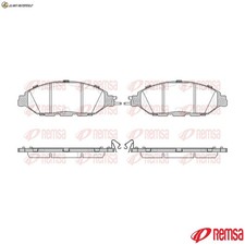 BREMSBELAGSATZ SCHEIBENBREMSE 1518.15 FÜR INFINITI NISSAN DERQR25 2.5L 4cyl QX60