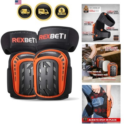 Knee Pads for Work, Construction Knee Pads for Men, Heavy Duty Comfortable An...