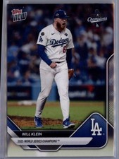 2025 Topps Now World Series Champions Los Angeles Dodgers #WS-11 Will Klein