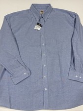 Dickies Shirt Mens 19-19.5 Light Blue Long Sleeve Button Down Work Oxford