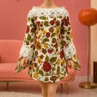 Vintage Barbie Mod Era Handmade Clone Groovy Go Go Mini Dress - NO DOLL - Nice!