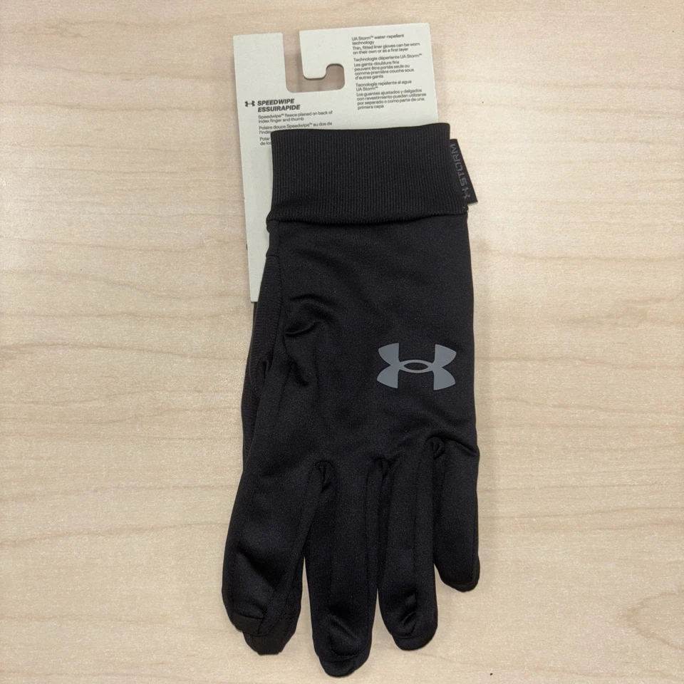Guantes Under Armour Storm Tech ajustados con pantalla táctil forro de invierno para hombre medianos negros Foto 2 de 4