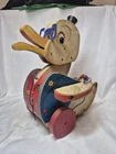 Vintage Fisher Price "Dr. Doodle" Wooden Pull Toy Original 1950s