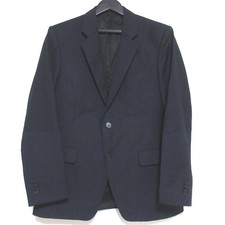 GIVENCHY Stripe Pattern Single Tailored Jacket BM100Y11G9 Size 52 Navy mens USED