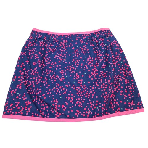 Lilly Pulitzer Haddie Canvas Embroidered Combo Reversible Navy Skirt Size 5 - Picture 2 of 3