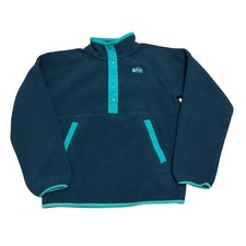 REI kids pullover fleece jacket size Medium 10/12 blue