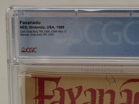 Faxanadu Nintendo NES CIB CGC Graded 9.2 w/ 9.8 Cart!