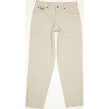 Wrangler Utah Herren Beige Straight Regular Jeans W34 L33 (78316)