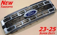 23-26 Ford Super Duty Xlt Grille Chrome Pc3z8200bb Oem 23-26 Ford Super Duty Xlt Grille Chrome Pc3z8200bb Oem