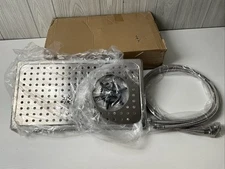 Fdit G1/2 Stainless Steel Cup Rinser/Drip Tray - Sink Mount - Bar, Hotel, Etc.