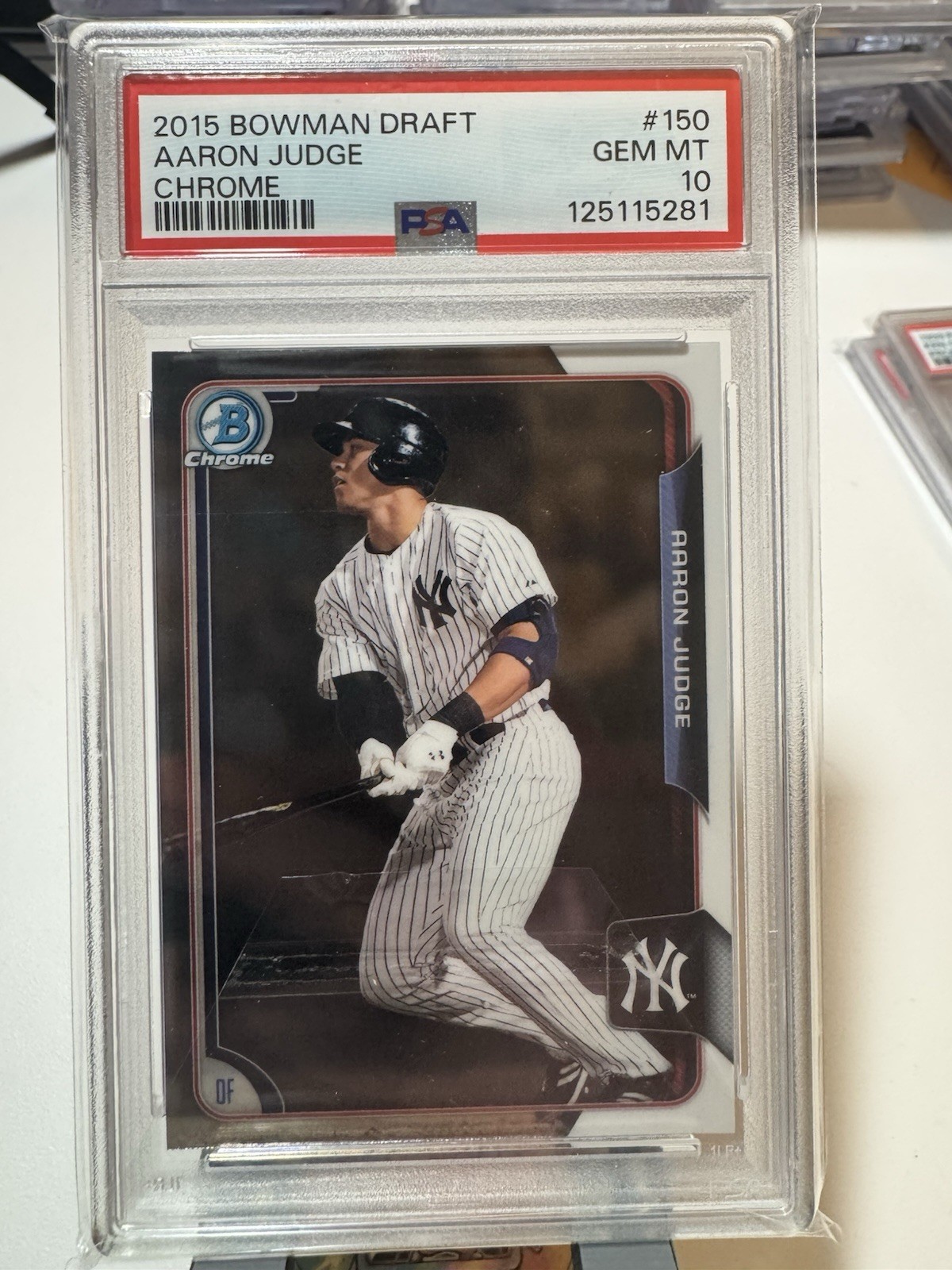2015 Bowman Draft - Chrome Aaron Judge #150 (RC) PSA 10