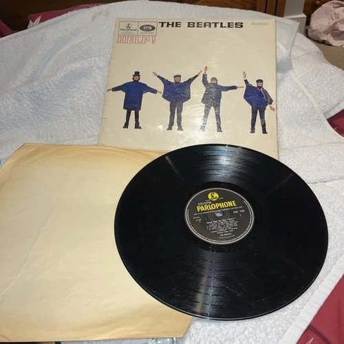 Beatles Help Vinyl LP 1965 UK 1st Press Mono PMC 1255 XEX 549-2/550-2 Black Yell