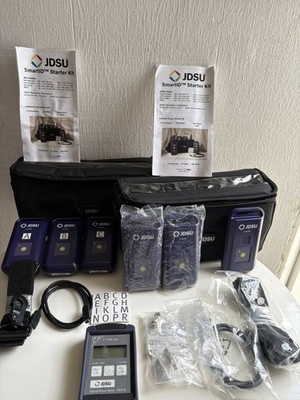 Used JDSU Lot (2) SmartID Starter Kits (1) OLP-6 Optical Power Meter BN 2256/02