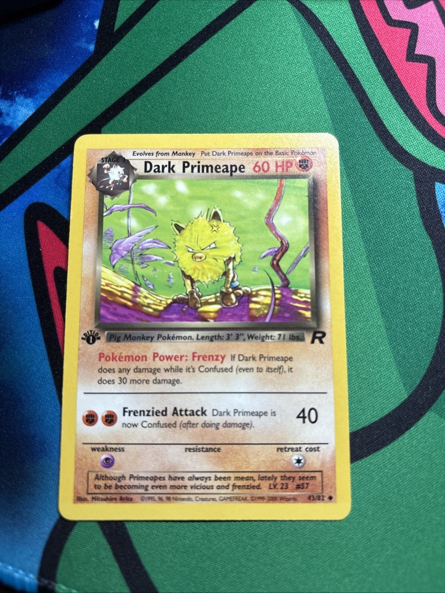 Pokemon 1st edition Team Rocket Dark Primeape 43/82