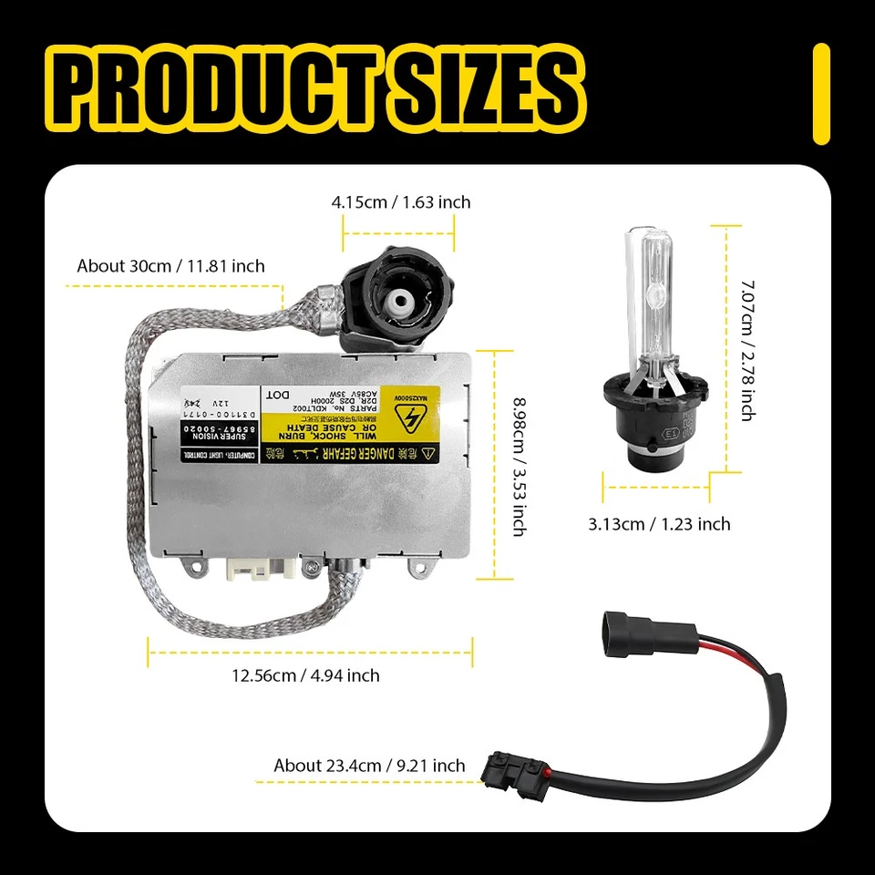 For Lexus ES300 ES330 IS300 Mazda Xenon HID Ballast D2S D2R Headlight Unit 1-5X - Image 2 of 4