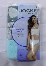 Jockey Women's High-Leg Elance French Cut 3-Pack DH3 Multicolor XXL NWT